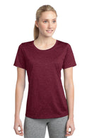 Sport-Tek Ladies Heather Contender Scoop Neck Tee. LST360-Activewear-True Royal Heather-XXL-JadeMoghul Inc.