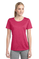 Sport-Tek Ladies Heather Contender Scoop Neck Tee. LST360-Activewear-Pink Raspberry Heather-4XL-JadeMoghul Inc.