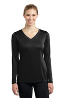 Sport-Tek Ladies Long Sleeve PosiCharge Competitor V-Neck Tee. LST353LS-Activewear-Black-4XL-JadeMoghul Inc.
