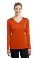 Sport-Tek Ladies Long Sleeve PosiCharge Competitor V-Neck Tee. LST353LS-Activewear-Deep Orange-4XL-JadeMoghul Inc.