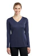 Sport-Tek Ladies Long Sleeve PosiCharge Competitor V-Neck Tee. LST353LS-Activewear-True Navy-4XL-JadeMoghul Inc.