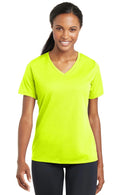 Sport-Tek Ladies PosiCharge RacerMesh V-Neck Tee. LST340-T-shirts-Purple-4XL-JadeMoghul Inc.