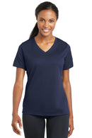 Sport-Tek Ladies PosiCharge RacerMesh V-Neck Tee. LST340-T-shirts-True Navy-4XL-JadeMoghul Inc.