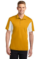 Sport-Tek Side Blocked Micropique Sport-Wick Polo. ST655-Polos/knits-Gold/White-6XL-JadeMoghul Inc.