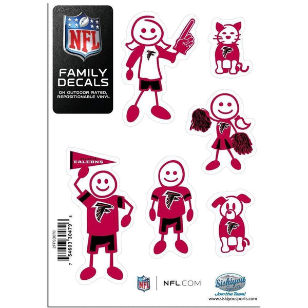 Sports Automotive Accessories NFL - Atlanta Falcons Family Decal Set Small JM Sports-7