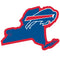 Sports Automotive Accessories NFL - Buffalo Bills Home State 11 Inch Magnet JM Sports-7