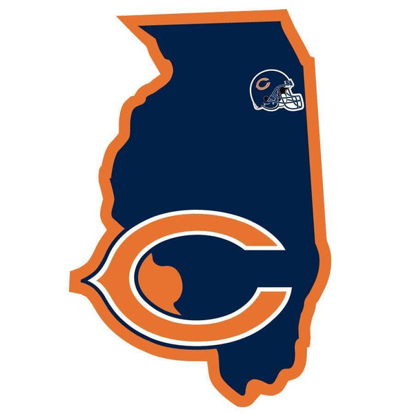 Sports Automotive Accessories NFL - Chicago Bears Home State Decal JM Sports-7