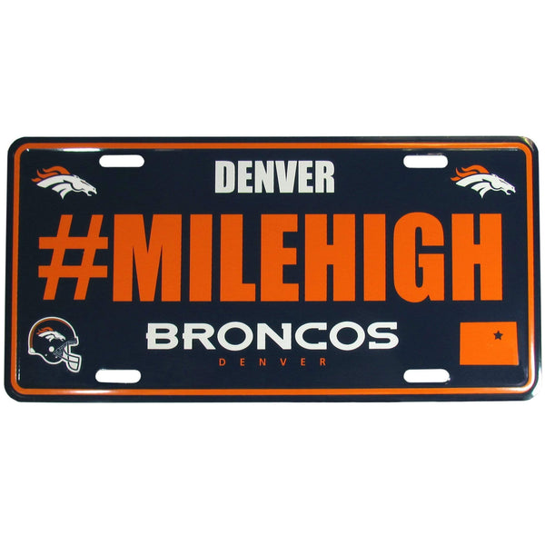 Sports Automotive Accessories NFL - Denver Broncos Hashtag License Plate JM Sports-7