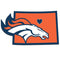 Sports Automotive Accessories NFL - Denver Broncos Home State Decal JM Sports-7