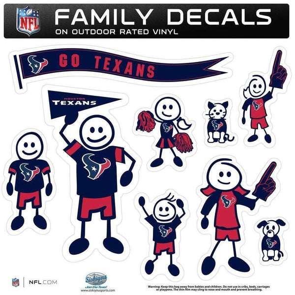 Sports Automotive Accessories NFL - Houston Texans Family Decal Set Large JM Sports-7