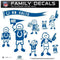 Sports Automotive Accessories NFL - Indianapolis Colts Family Decal Set Large JM Sports-7