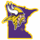 Sports Automotive Accessories NFL - Minnesota Vikings Home State 11 Inch Magnet JM Sports-7