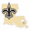 Sports Automotive Accessories NFL - New Orleans Saints Home State 11 Inch Magnet JM Sports-7