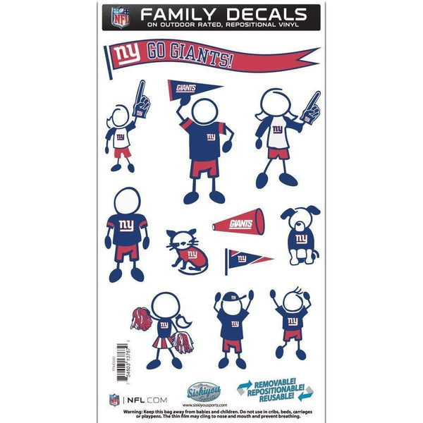 Sports Automotive Accessories NFL - New York Giants Family Decal Set Medium JM Sports-7