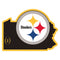 Sports Automotive Accessories NFL - Pittsburgh Steelers Home State 11 Inch Magnet JM Sports-7