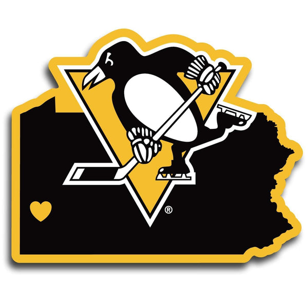Sports Automotive Accessories NHL - Pittsburgh Penguins Home State Decal JM Sports-7