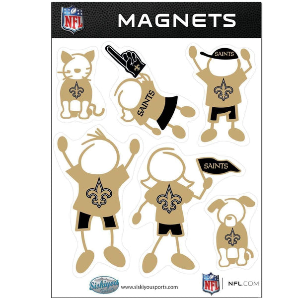 Sports Home & Office Accessories NFL - New Orleans Saints Family Magnet Set JM Sports-7
