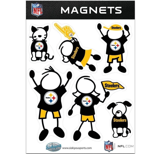 Sports Home & Office Accessories NFL - Pittsburgh Steelers Family Magnet Set JM Sports-7
