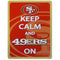 Sports Home & Office Accessories NFL - San Francisco 49ers Keep Calm Sign JM Sports-11