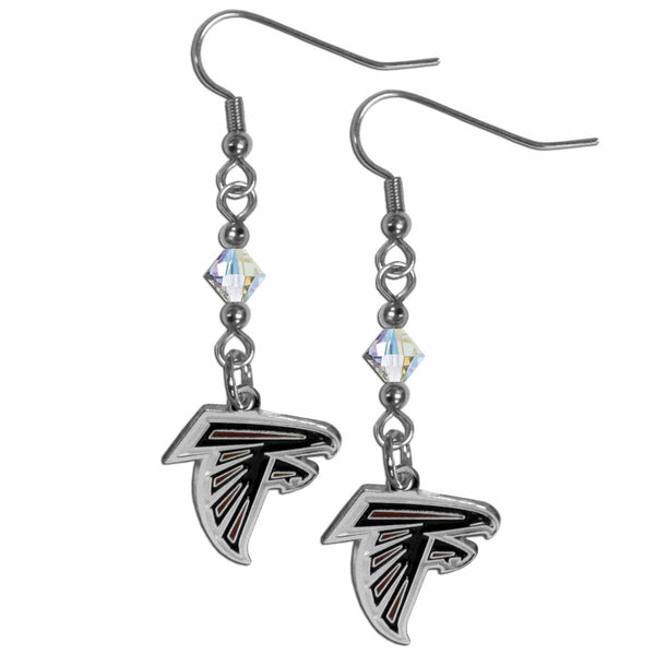 Sports Jewelry & Accessories NFL - Atlanta Falcons Crystal Dangle Earrings JM Sports-7