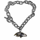Sports Jewelry & Accessories NFL - Baltimore Ravens Charm Chain Bracelet JM Sports-7