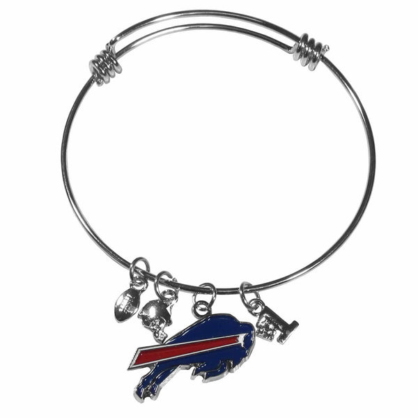 Sports Jewelry & Accessories NFL - Buffalo Bills Charm Bangle Bracelet JM Sports-7