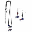 Sports Jewelry & Accessories NFL - Buffalo Bills Euro Bead Earrings and Necklace Set JM Sports-7
