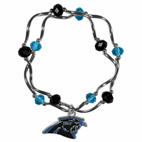 Sports Jewelry & Accessories NFL - Carolina Panthers Crystal Bead Bracelet JM Sports-7