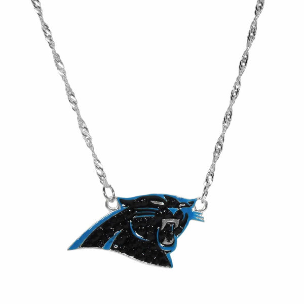 Sports Jewelry & Accessories NFL - Carolina Panthers Crystal Logo Necklace JM Sports-7