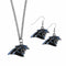 Sports Jewelry & Accessories NFL - Carolina Panthers Dangle Earrings and Chain Necklace Set JM Sports-7