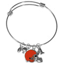 Sports Jewelry & Accessories NFL - Cleveland Browns Charm Bangle Bracelet JM Sports-7