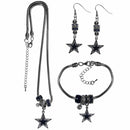 Sports Jewelry & Accessories NFL - Dallas Cowboys Euro Bead Jewelry 3 piece Set JM Sports-7