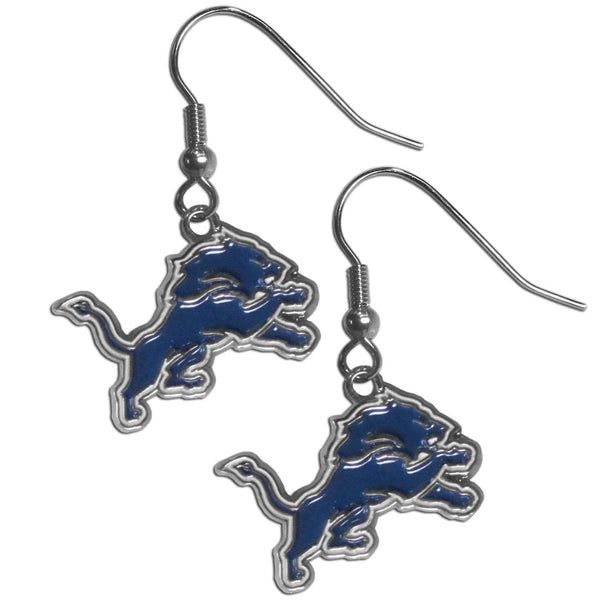 Sports Jewelry & Accessories NFL - Detroit Lions Chrome Dangle Earrings JM Sports-7