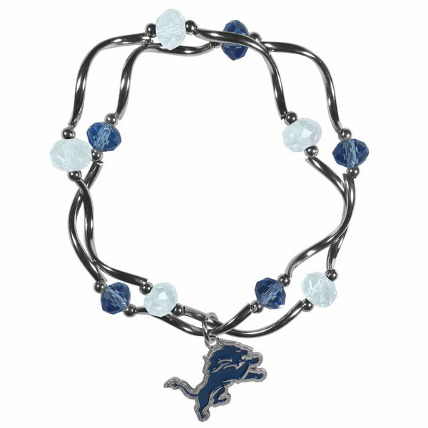 Sports Jewelry & Accessories NFL - Detroit Lions Crystal Bead Bracelet JM Sports-7