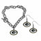 Sports Jewelry & Accessories NFL - Green Bay Packers Chain Bracelet and Dangle Earring Set JM Sports-7