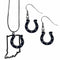 Sports Jewelry & Accessories NFL - Indianapolis Colts Dangle Earrings and State Necklace Set JM Sports-7