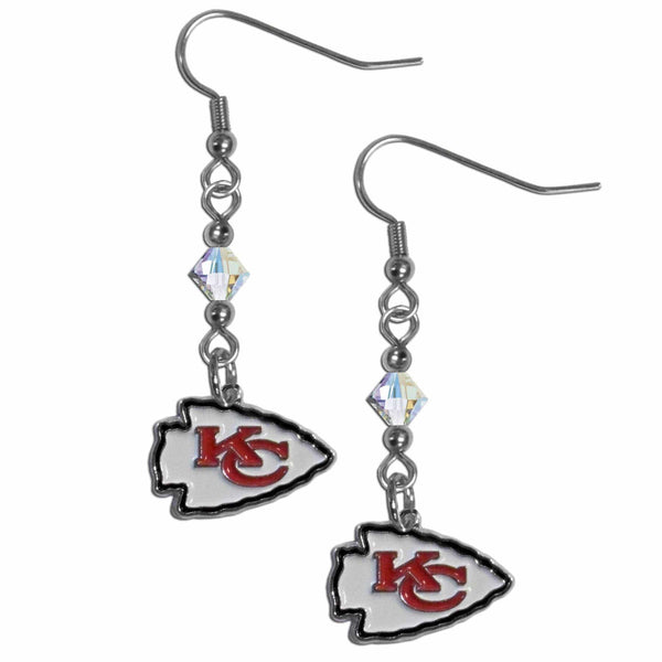 Sports Jewelry & Accessories NFL - Kansas City Chiefs Crystal Dangle Earrings JM Sports-7