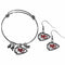 Sports Jewelry & Accessories NFL - Kansas City Chiefs Dangle Earrings and Charm Bangle Bracelet Set JM Sports-7