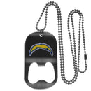 Sports Jewelry & Accessories NFL - Los Angeles Chargers Bottle Opener Tag Necklace JM Sports-7