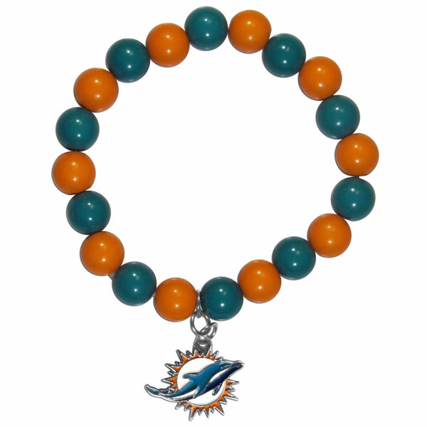 Sports Jewelry & Accessories NFL - Miami Dolphins Fan Bead Bracelet JM Sports-7