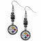 Sports Jewelry & Accessories NFL - Pittsburgh Steelers Euro Bead Earrings JM Sports-7