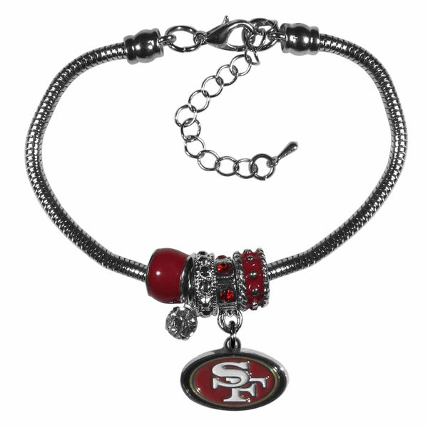 Sports Jewelry & Accessories NFL - San Francisco 49ers Euro Bead Bracelet JM Sports-7