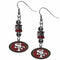 Sports Jewelry & Accessories NFL - San Francisco 49ers Euro Bead Earrings JM Sports-7