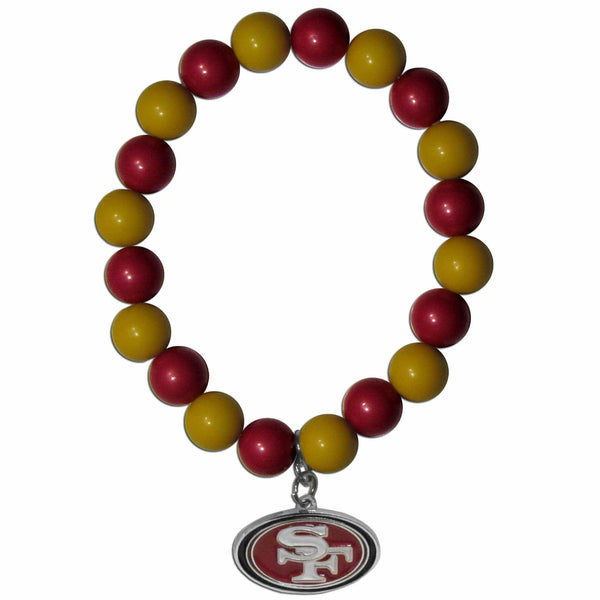 NFL - San Francisco 49ers Fan Bead Bracelet