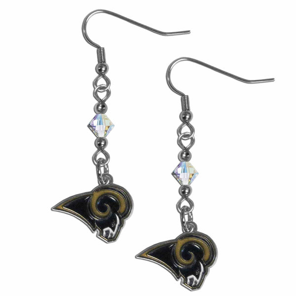 Sports Jewelry & Accessories NFL - St. Louis Rams Crystal Dangle Earrings JM Sports-7
