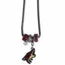 NHL - Arizona Coyotes Euro Bead Necklace