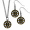 Sports Jewelry & Accessories NHL - Boston Bruins Dangle Earrings and Chain Necklace Set JM Sports-7
