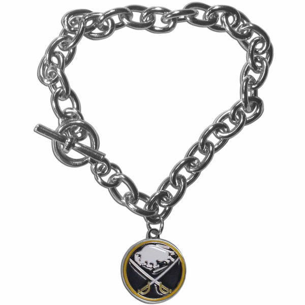 Sports Jewelry & Accessories NHL - Buffalo Sabres Charm Chain Bracelet JM Sports-7