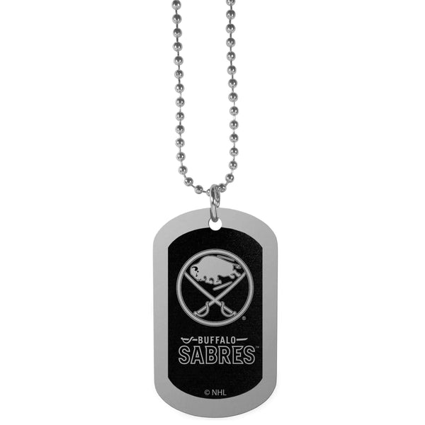 Sports Jewelry & Accessories NHL - Buffalo Sabres Chrome Tag Necklace JM Sports-7