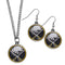 Sports Jewelry & Accessories NHL - Buffalo Sabres Dangle Earrings and Chain Necklace Set JM Sports-7